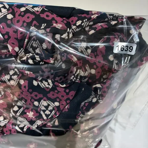 Free People Black Ruffle Trim Callico Skies Midi Dress Sz Medium - Picture 12 of 12